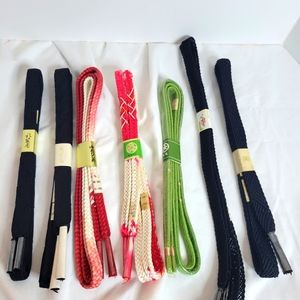 Japanese kimono obijime bundle